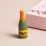 Lisa Angel- Tiny Matchbox Ceramic Champagne Token