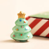 Lisa Angel- Tiny Matchbox Ceramic Christmas Tree Token