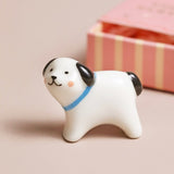 Lisa Angel-Tiny Matchbox Ceramic Dog Token