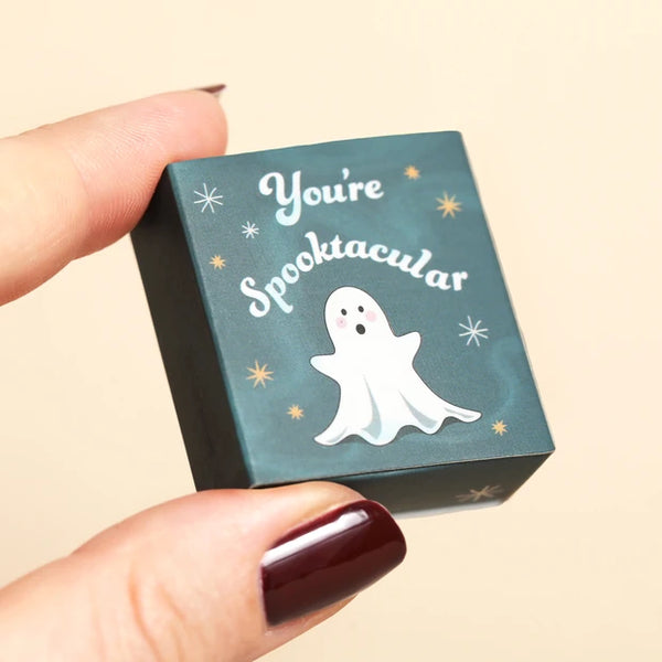Tiny Matchbox Ceramic Ghost Token