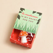 Lisa Angel-Tiny Matchbox Ceramic Mushroom Token