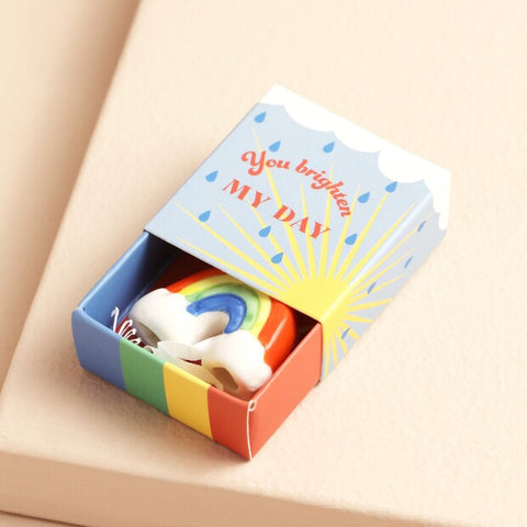 Lisa Angel-Tiny Matchbox Ceramic Rainbow Token