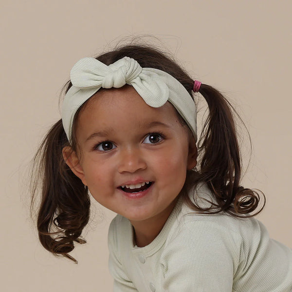 Honey Dew Ribbed Organic Topknot