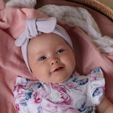 Lavender Ribbed Organic Topknot