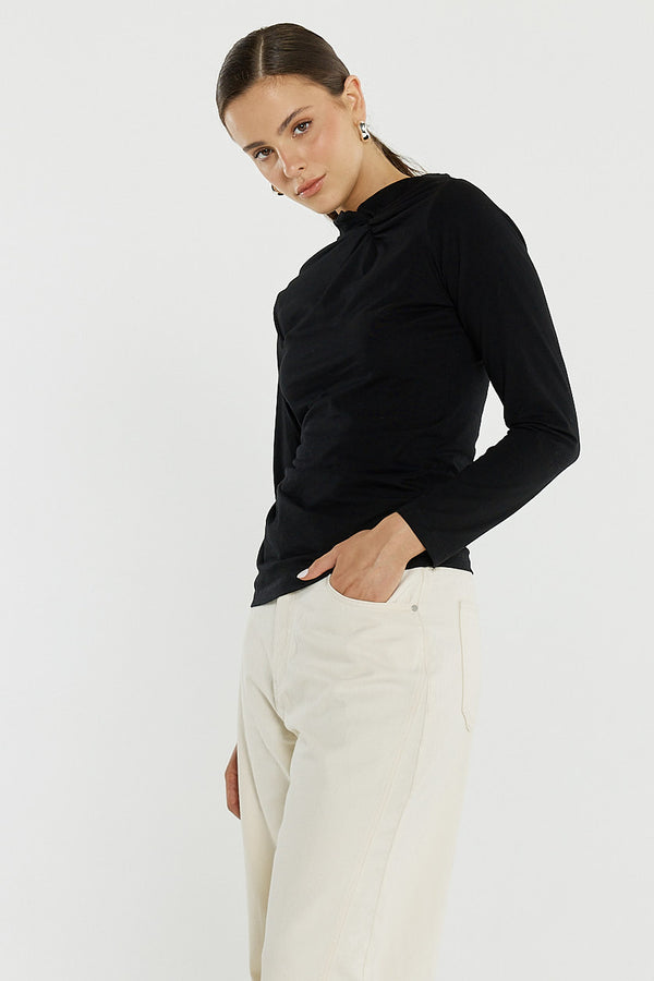 Nuala Wide Leg Jean Parchment