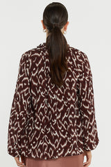 Willow Tie Front Blouse Ikat