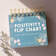 Lisa Angel- Weekly Positivity Floral Desktop Flip Chart