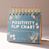 Lisa Angel- Weekly Positivity Floral Desktop Flip Chart