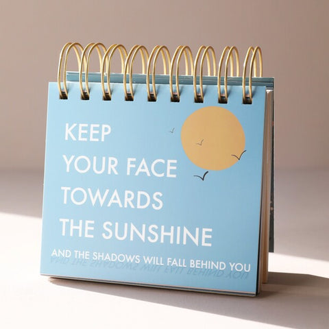 Lisa Angel- Weekly Positivity Floral Desktop Flip Chart