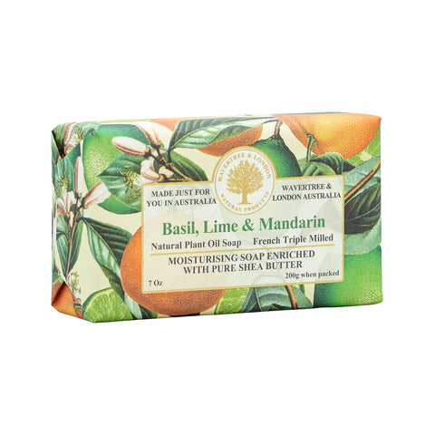 Wavertree & London Australia-Basil Lime and Mandarin Soap Bar