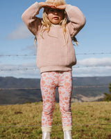 Walnut Melbourne-Luna Legging - Pink Daisy