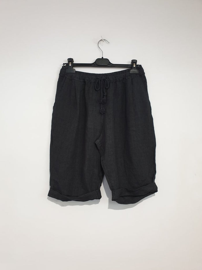 Italian Linen Frederic Bermuda Shorts