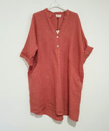 Frederic linen tunic-Fig & Little