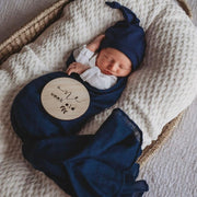 Snuggle Hunny Navy | Organic Muslin Wrap