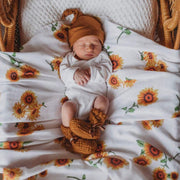 Snuggle Hunny Sunflower | Organic Muslin Wrap