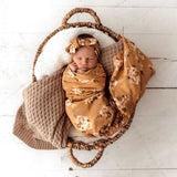 Golden Flower Organic Muslin Wrap