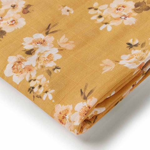 Golden Flower Organic Muslin Wrap