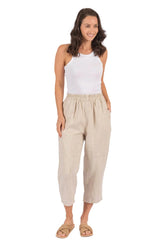 Worthier the Label-Noah Linen Pants Natural