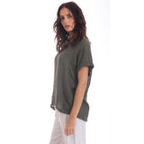Plain Italian Linen T-Shirt