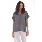 Plain Italian Linen T-Shirt
