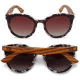 SOEK-BELLA IVORY TORTOISE l Black Graduated Lens l Walnut Arms