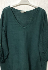 Plain Italian Linen T-Shirt