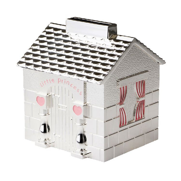 Little Princess Silver Plate house Money Box
