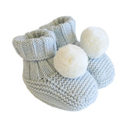 Alimrose-Pom Pom Baby Socks Powder Blue