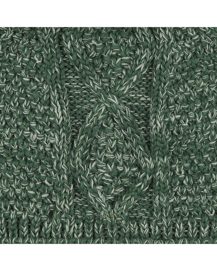 Bebe-GREEN CABLE BEANIE