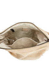 Trifine Corduroy Crossbody Bag - Natural