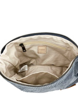 Trifine Corduroy Crossbody Bag -Blue
