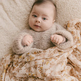 Fox & Fallow Sweet Pea Organic Muslin Wrap Swaddle