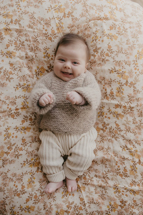 Fox & Fallow Sweet Pea Organic Muslin Wrap Swaddle