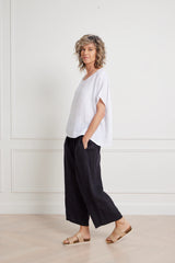 Montaigne Lee linen short sleeve top