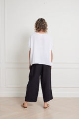 Montaigne Lee linen short sleeve top