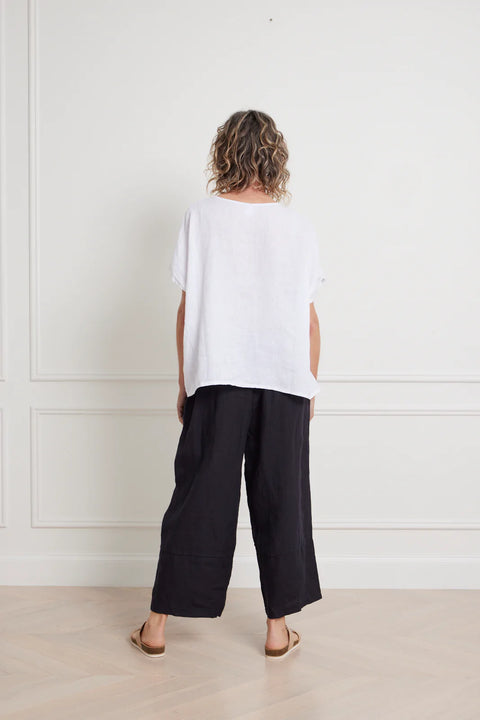 Lee linen short sleeve top