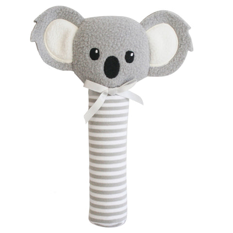 Alimrose -Baby Koala Squeaker Grey Stripe