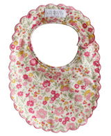 Alimrose Scallop Edge Bib-Rose Garden