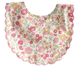 Alimrose Scallop Edge Bib-Rose Garden