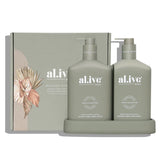al.ive body Wash & Lotion Duo + Tray GREEN PEPPER & LOTUS