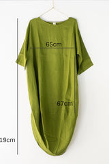 Montaigne- Linen- Scallop- Dress