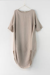 Montaigne- Linen- Scallop- Dress