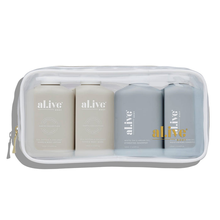 al.ive body HAIR & BODY TRAVEL PACK OF 4 - Fig & Little