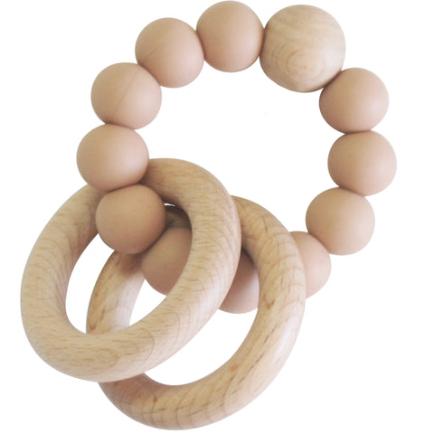 Alimrose Beechwood Teether Rings Set