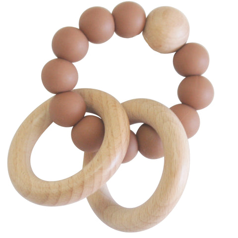 Alimrose Beechwood Teether Rings Set