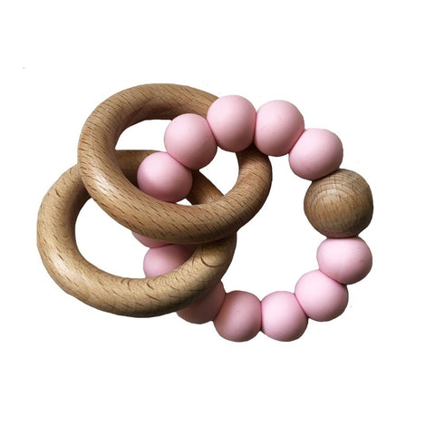 Alimrose Beechwood Teether Rings Set