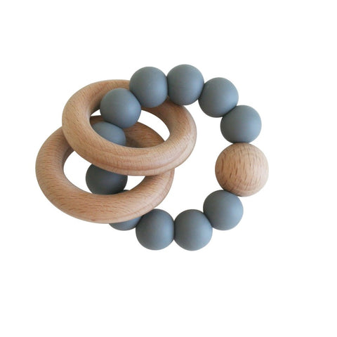 Alimrose Beechwood Teether Rings Set