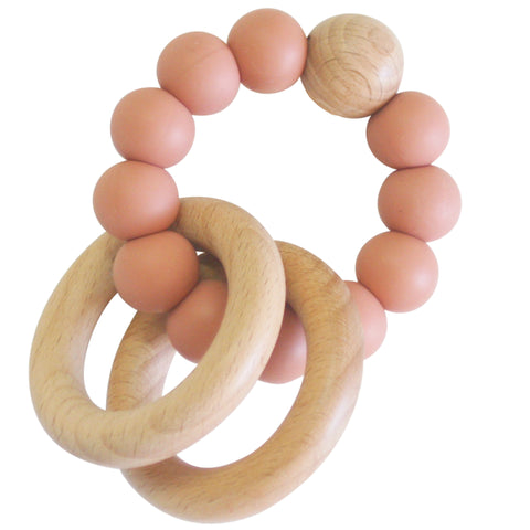 Alimrose Beechwood Teether Rings Set