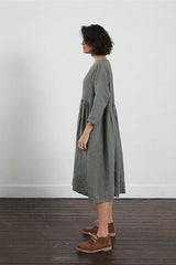 Montaigne Journee Baggy Linen Dress