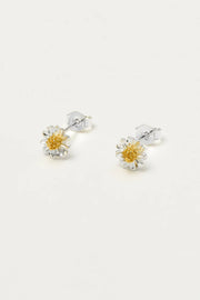 Estella Bartlett-Mini Wildflower Earrings - Silver Plated